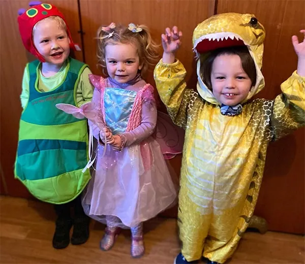 Children in dress-up costumes